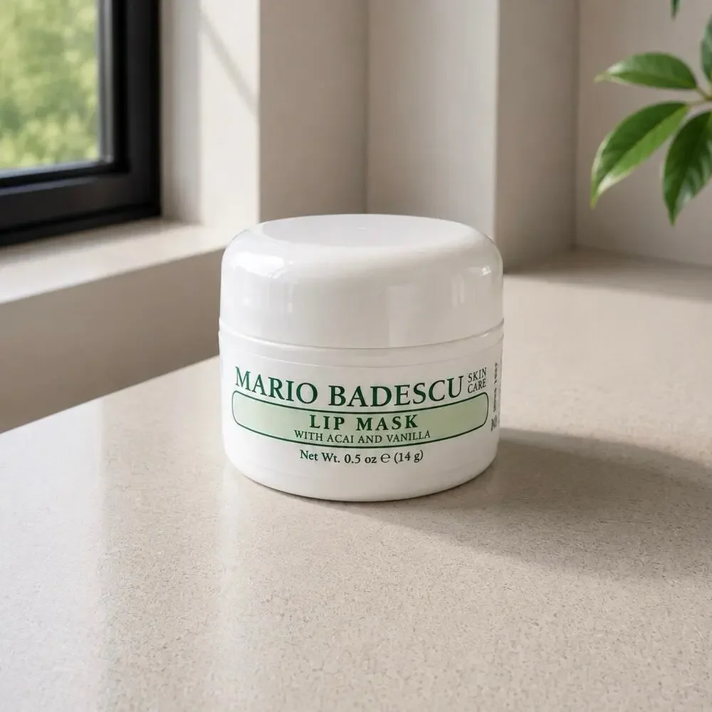 $14 Mario Badescu Lip Mask Acai Vanilla 0.5 oz Hydrating Overnight Treatment